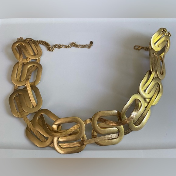 Zara Accessories - Zara gold retro chain Metal Belt one size